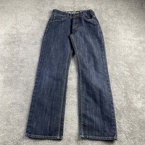 Levis 218 Slim Straight Fit Jeans Boys Youth 12 Blue Dark Wash Adjustable